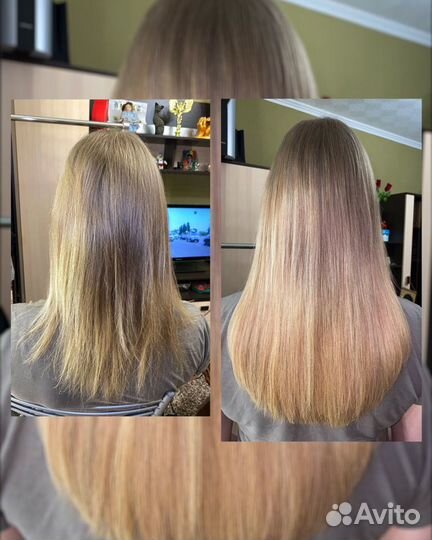 Волосы для наращивания с работой