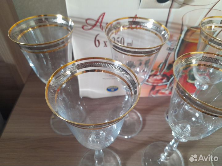 Бокалы фужеры для вина Богемия