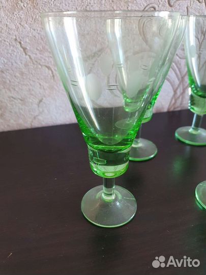 Бокалы цветное стекло СССР