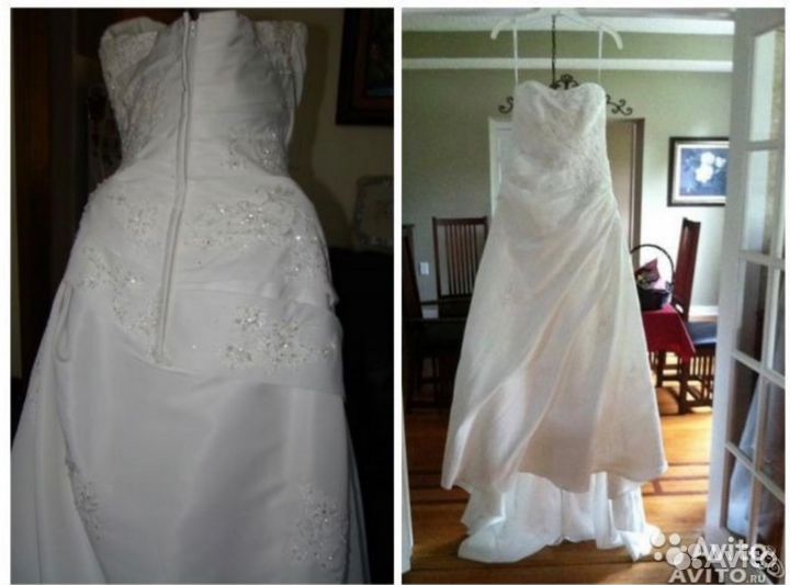 Новое свадебное платье с бирками, куплено в США