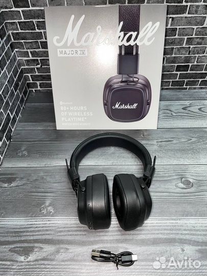 Беспроводные наушники Marshall major 4 реплика