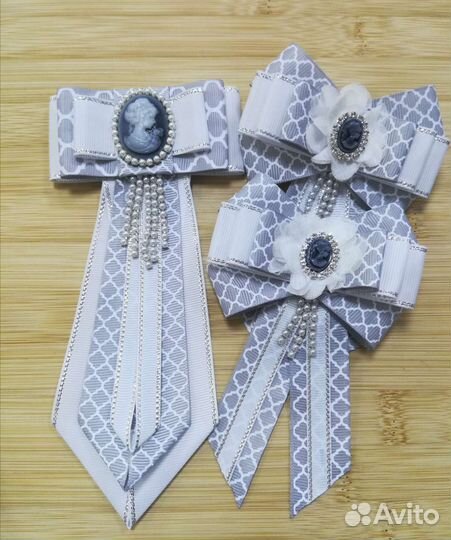 Резинка для волос и галстук, школьный