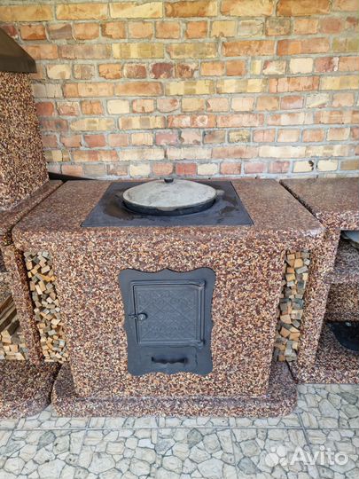 Модульный комплекс барбекю, печь под казан,гриль