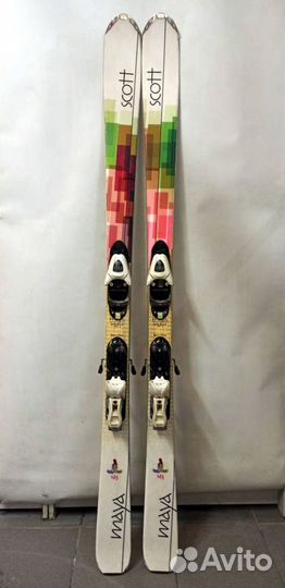 Горные лыжи 165см, ботинки 40-41