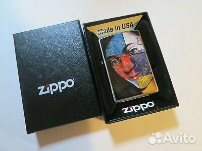 Зажигалка Zippo 24404 BS Face Girl Оригинал Новая