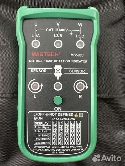 Детектор последовательности фаз Mastech MS 5900