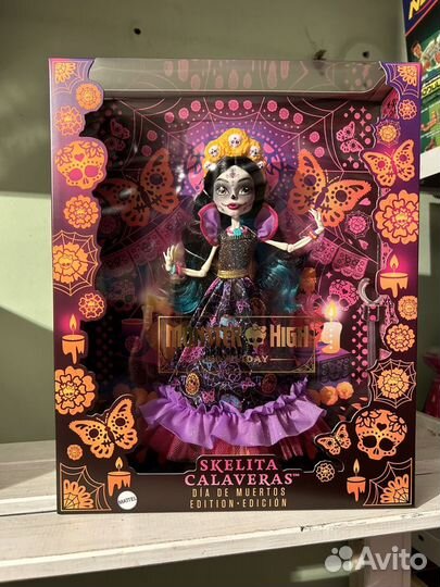 Monster High Skelita Calaveras Dia DE Muertos