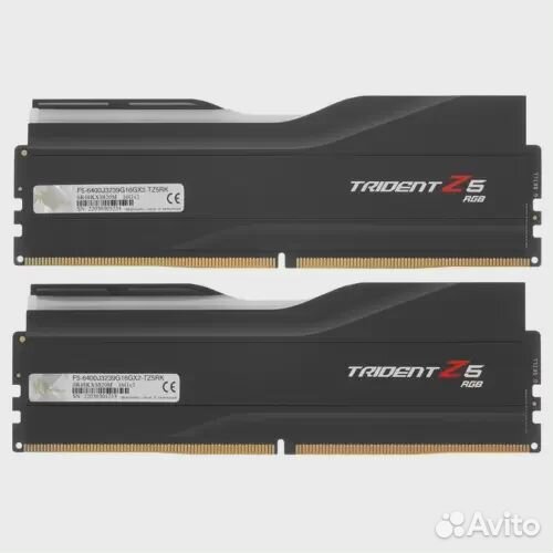 Оперативная память 32 Gb 6400 MHz G.Skill trident