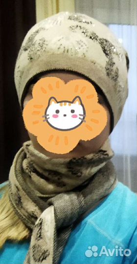 Женский шарф с шапкой