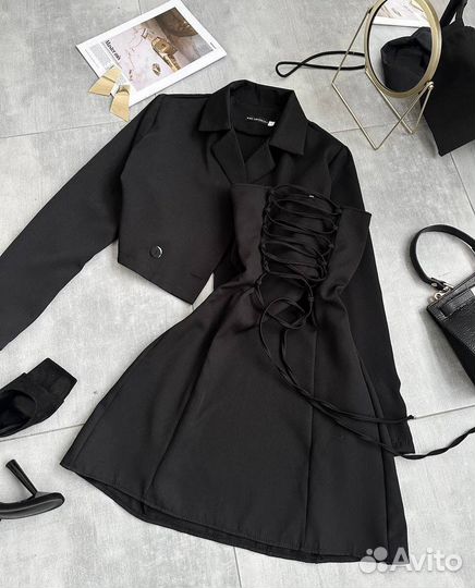 Костюм двойка пиджак + платье