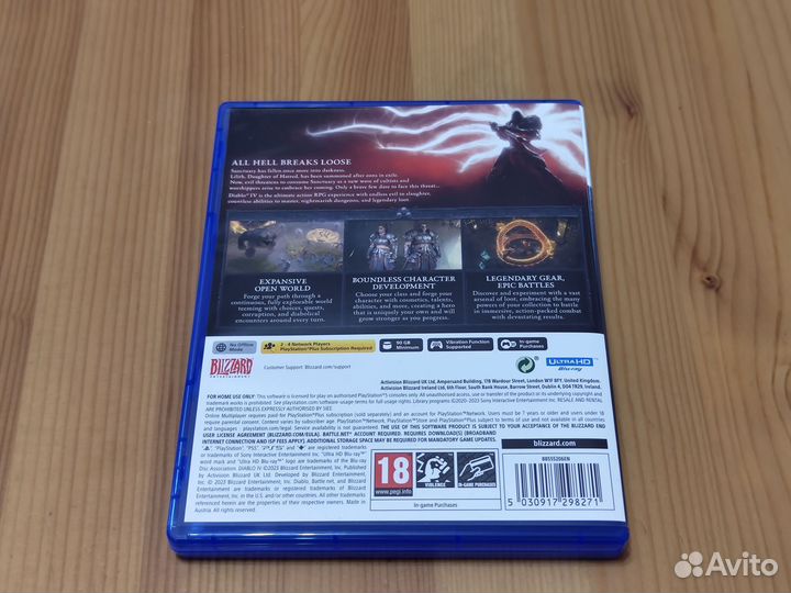 Игра Diablo 4 для ps5 Диск