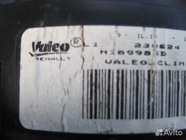 Мотор отопителя renault(Valeo t1020778jx52Ru)