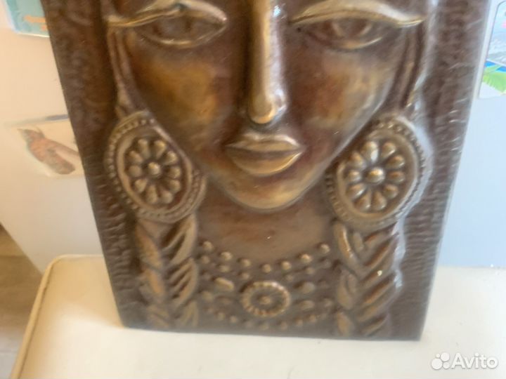 Чеканка медная СССР 33,19см