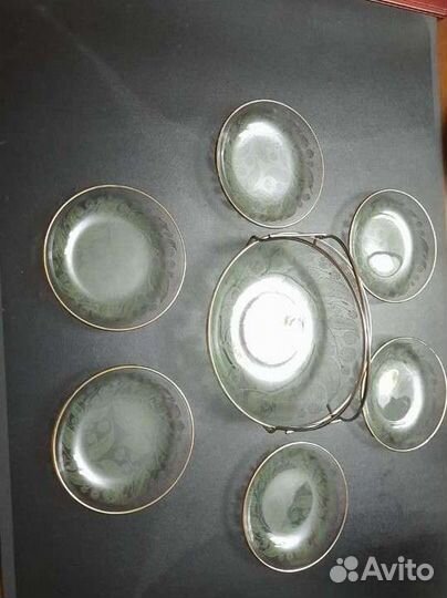 Десертный набор стекло СССР