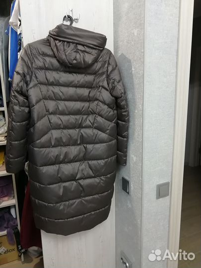 Пуховик зимний длинный женский
