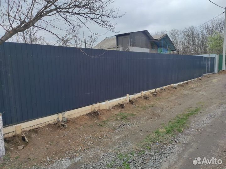 Забор из профнастила