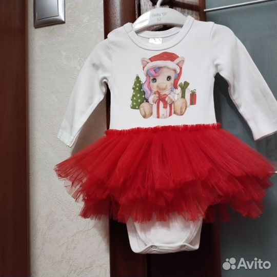 Платье - боди новогоднее