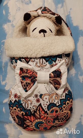 Конверт на выписку для девочки зима