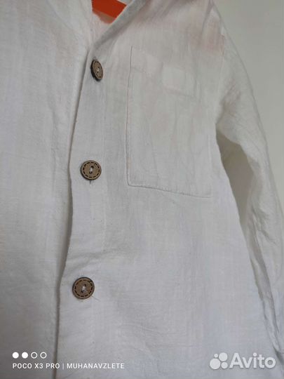 Рубашка из льна 116 см