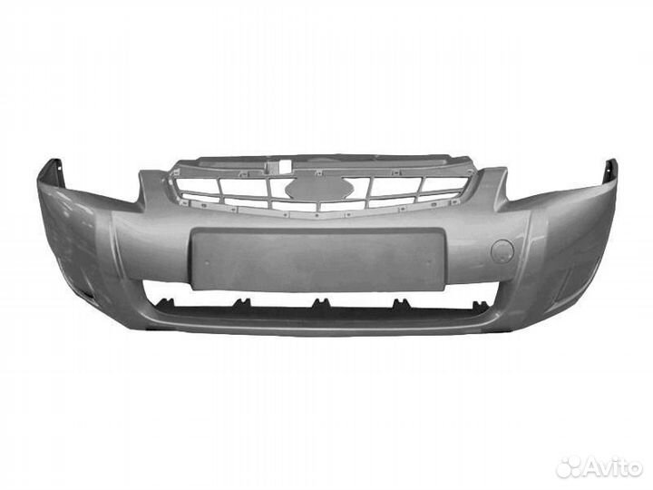 Бампер передний приора снежная королева