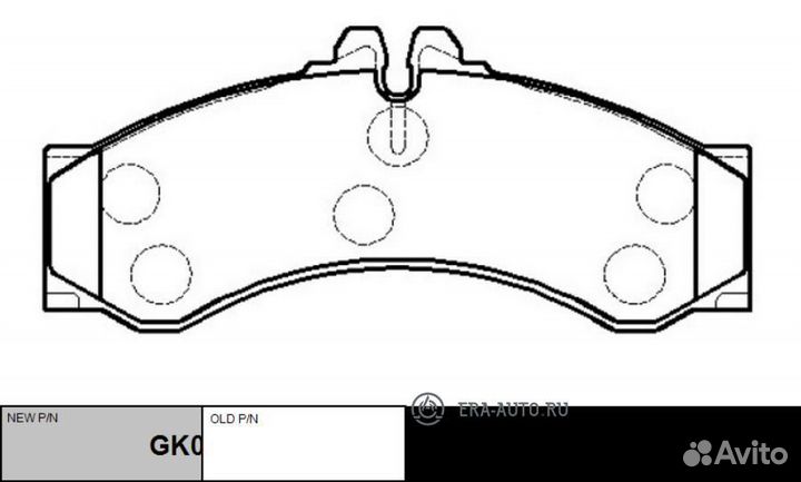 CTR GK0056 Колодки тормозные mercedes sprinter (90