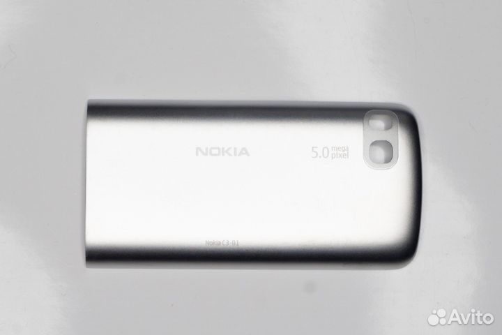 Крышка аккумулятора Nokia c3-01 silver новый ориг