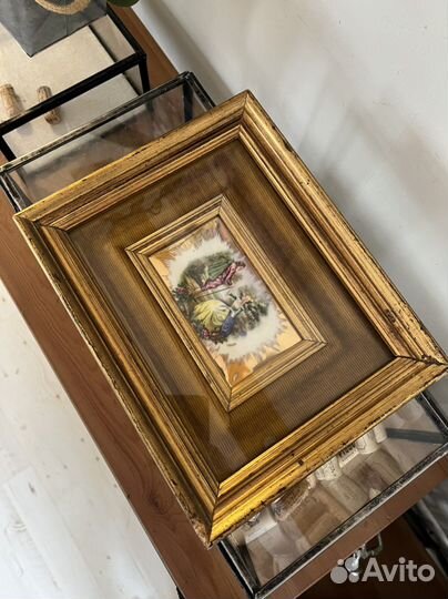 Limoges картина пласт фарфор. Франция