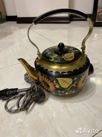 Чайник алюминиевый СССР хохлома