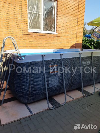 Каркасный бассейн 412х201х122 Ротанг