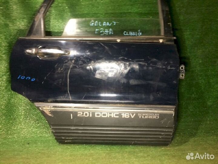 Дверь задняя правая Mitsubishi Galant E33A Синяя р