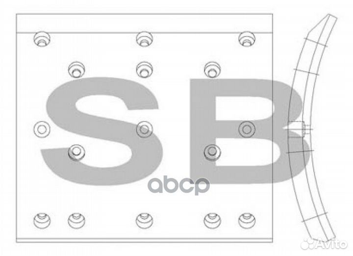 Колодки тормозные барабанные SL016 Sangsin brake