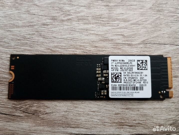 Samsung 256Gb pci-e PM991