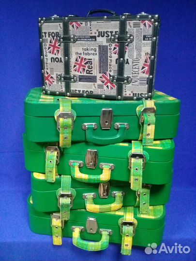 Чемодан винтажный 5штук для игры в чемоданы ;)