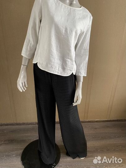 Плиссированные брюки с лампасами Max Mara