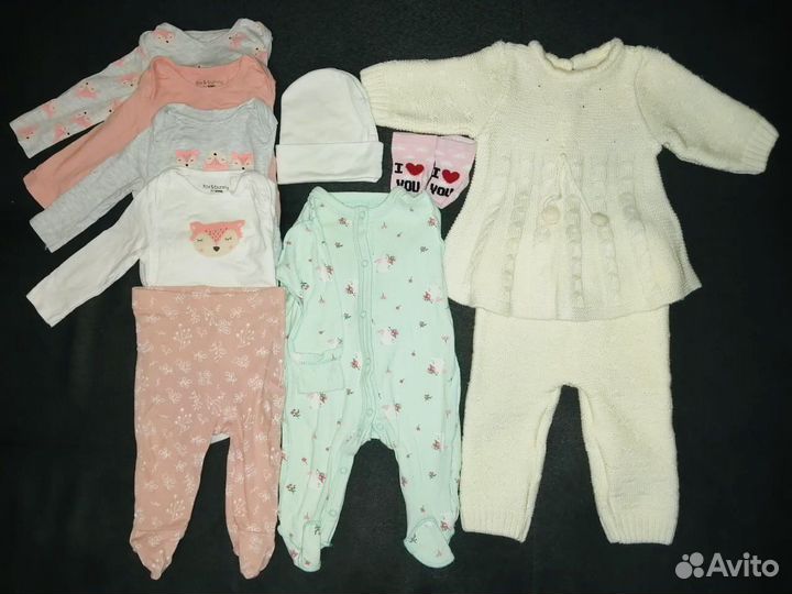 Одежда на девочку 56 62 пакетом