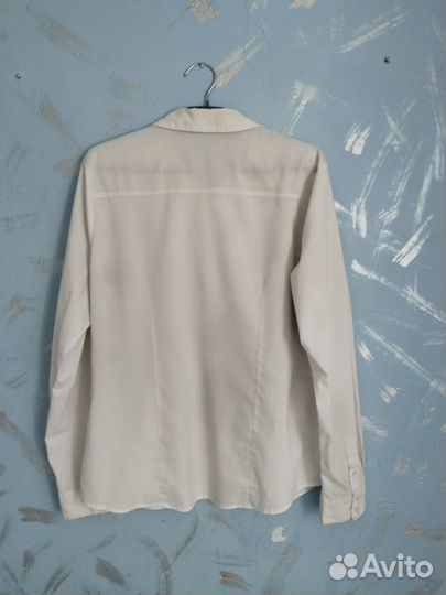 Блузка (рубашка) белая размер 48