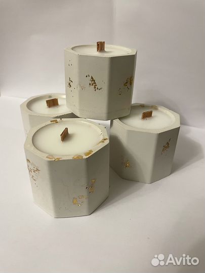 Свечи ароматические из кокосового воска