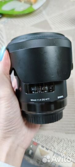 Объектив sigma 50mm f 1,4 canon
