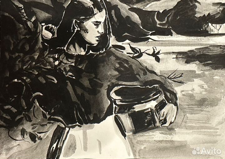 Картины ручкой и карандашами