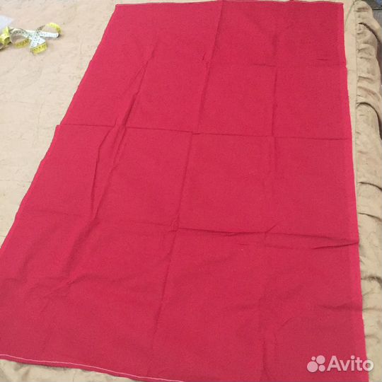 Ситец красный СССР (отрез)