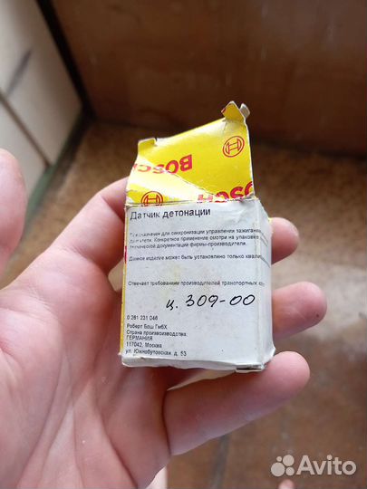 Датчик детонации змз 406 405 409 Bosch
