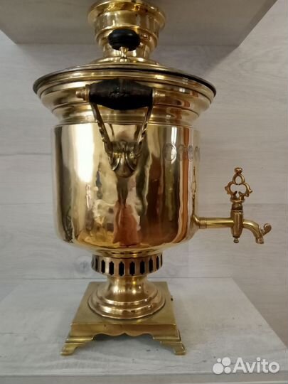 Самовар Аленчиков и Зимин, клеймо,10 медалей, 6 л