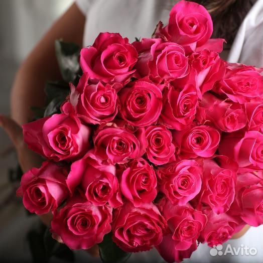 Розы розовые Topaz Розы Эквадор