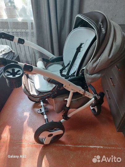 Коляска 2 в 1 эко кожа