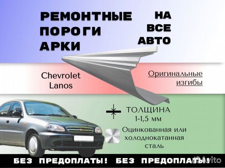 Ремонтные арки Kia Cerato 2