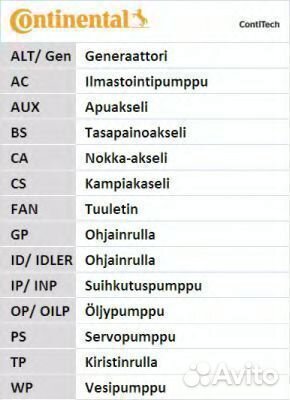 Комплект ремня грм CT1018K1 contitech