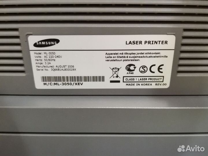 Принтер лазерный samsung ml 3050