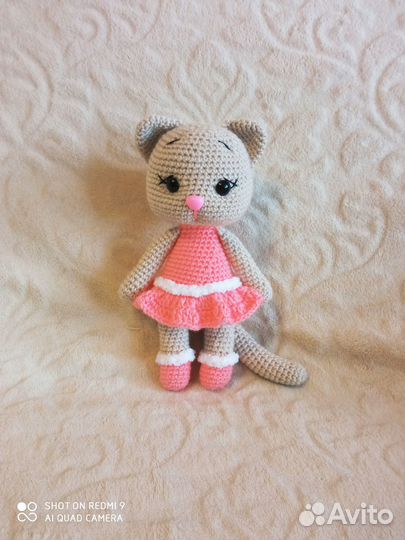 Символ года кошечка мягкая игрушка амигуруми