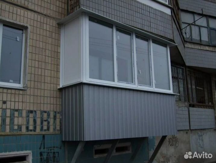 Остекление пластиковое с обшивкой