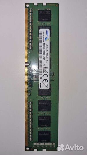 Оперативная память 4gb 1rx8 pc3-12800u-11-13-a1